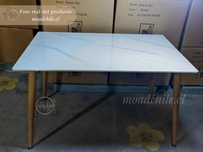 Mesa Rectangular Cuarzo (Piedra Sinterizada) 140cm