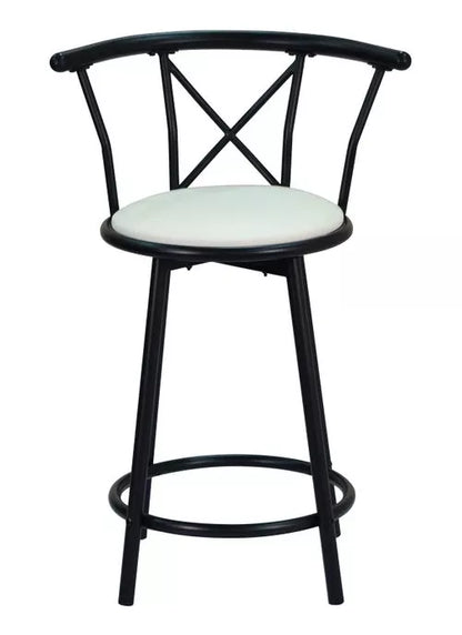 Silla de Bar Romana Giratoria Blanca