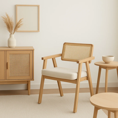 Sitial Acolchado Chandigarh Butaca Rattan