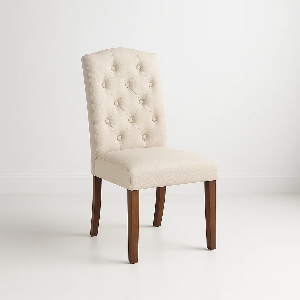 Silla de Comedor Acolchada Madera Elegance