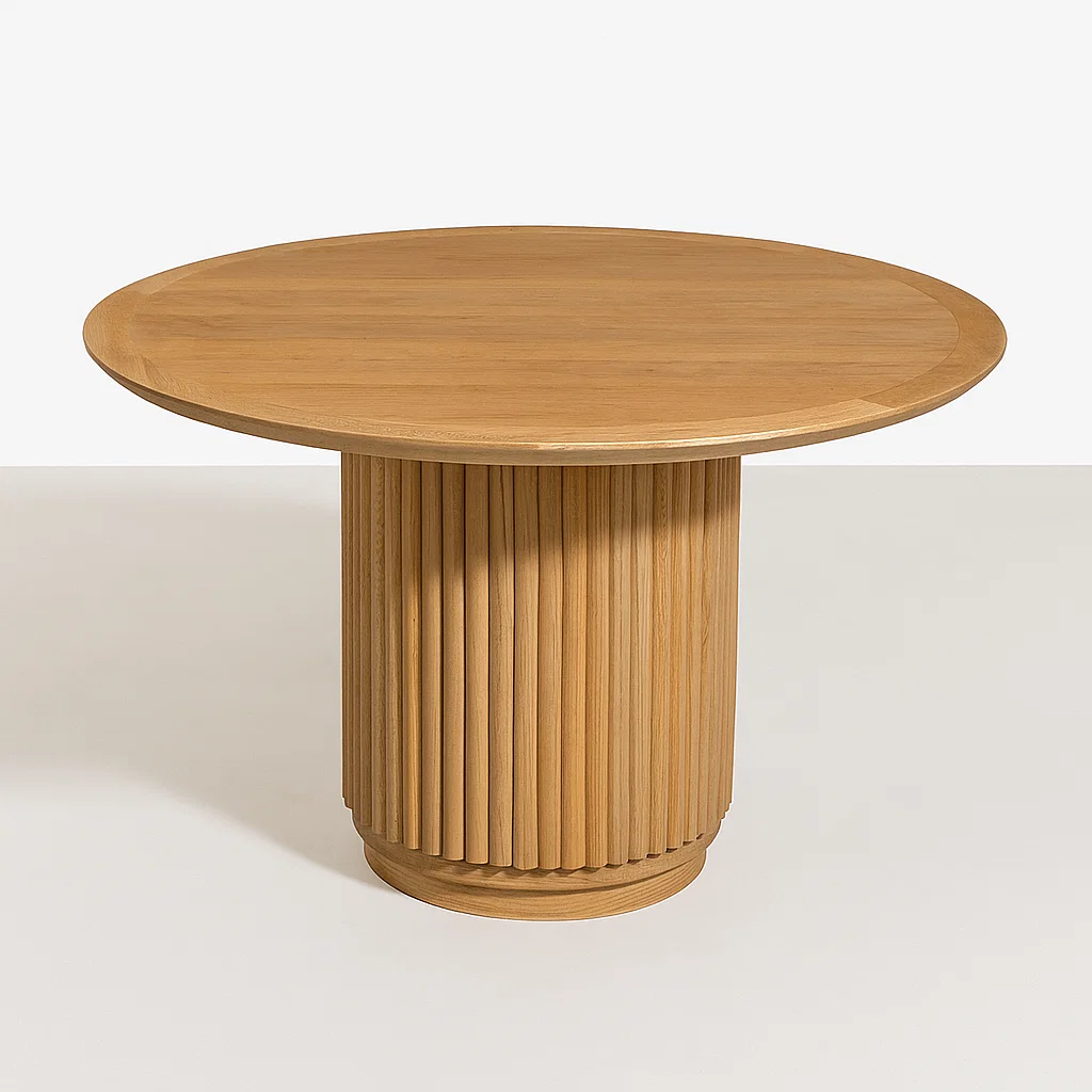 Mesa Redonda Nórdica Armonía de 130 cm Madera Natural