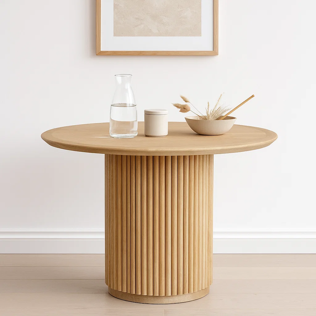 Mesa Redonda Nórdica Armonía de 130 cm Madera Natural