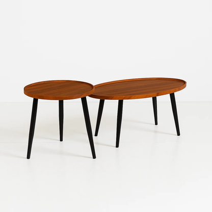 Set de Mesas de Centro Nido - Diseño Moderno de Madera y Metal