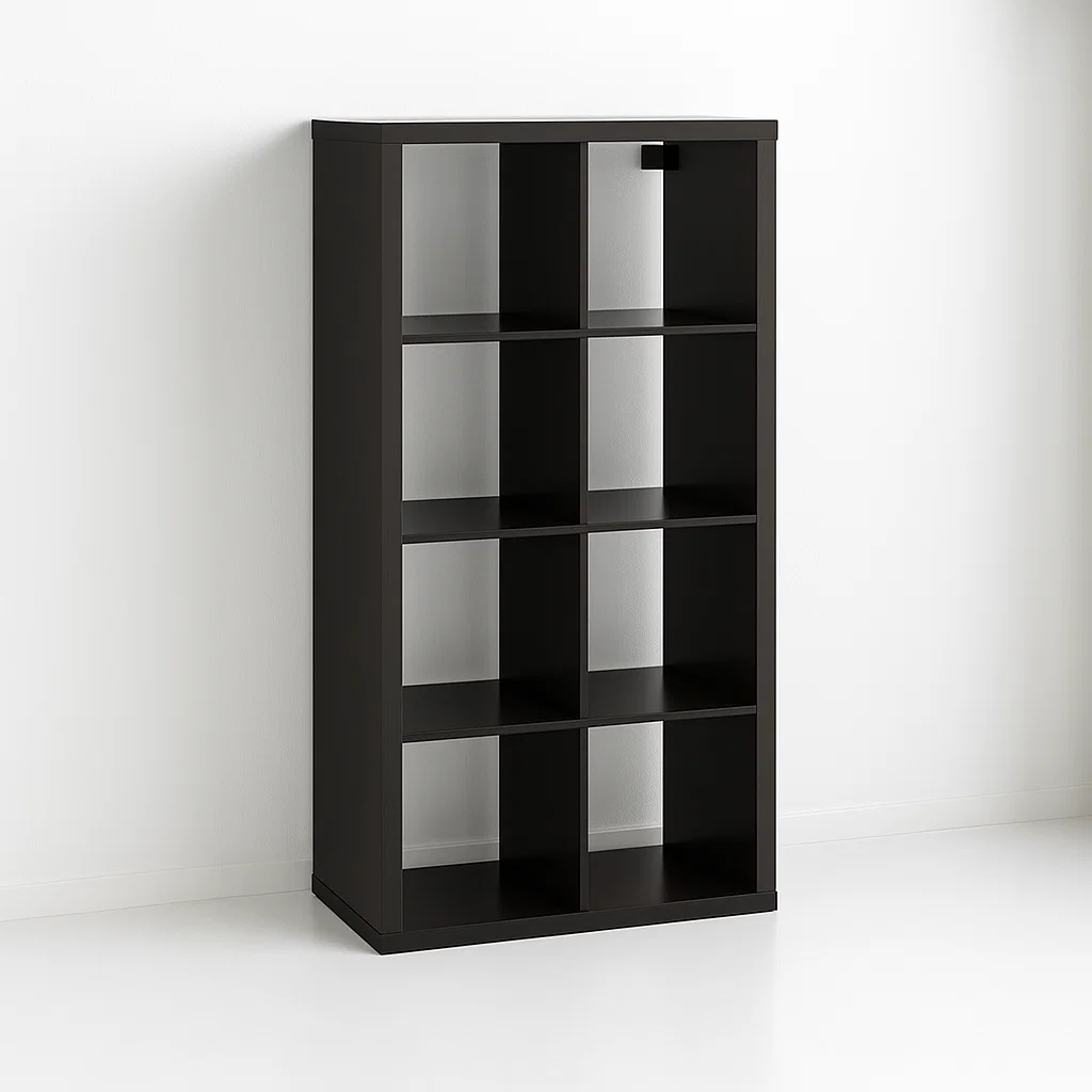 Estante Modular Zyno con 8 Compartimentos - Negro