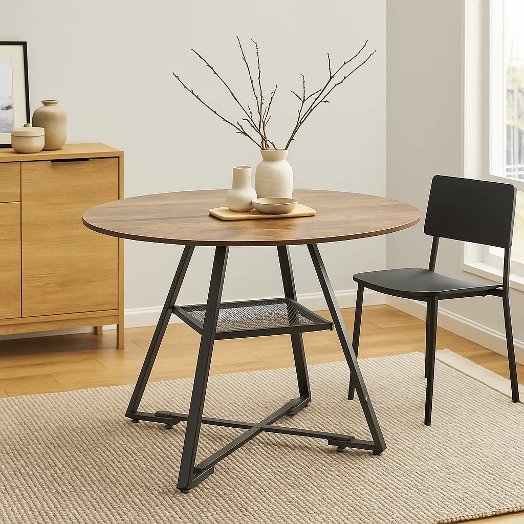 Mesa de Comedor Redonda Estilo Industrial Törn