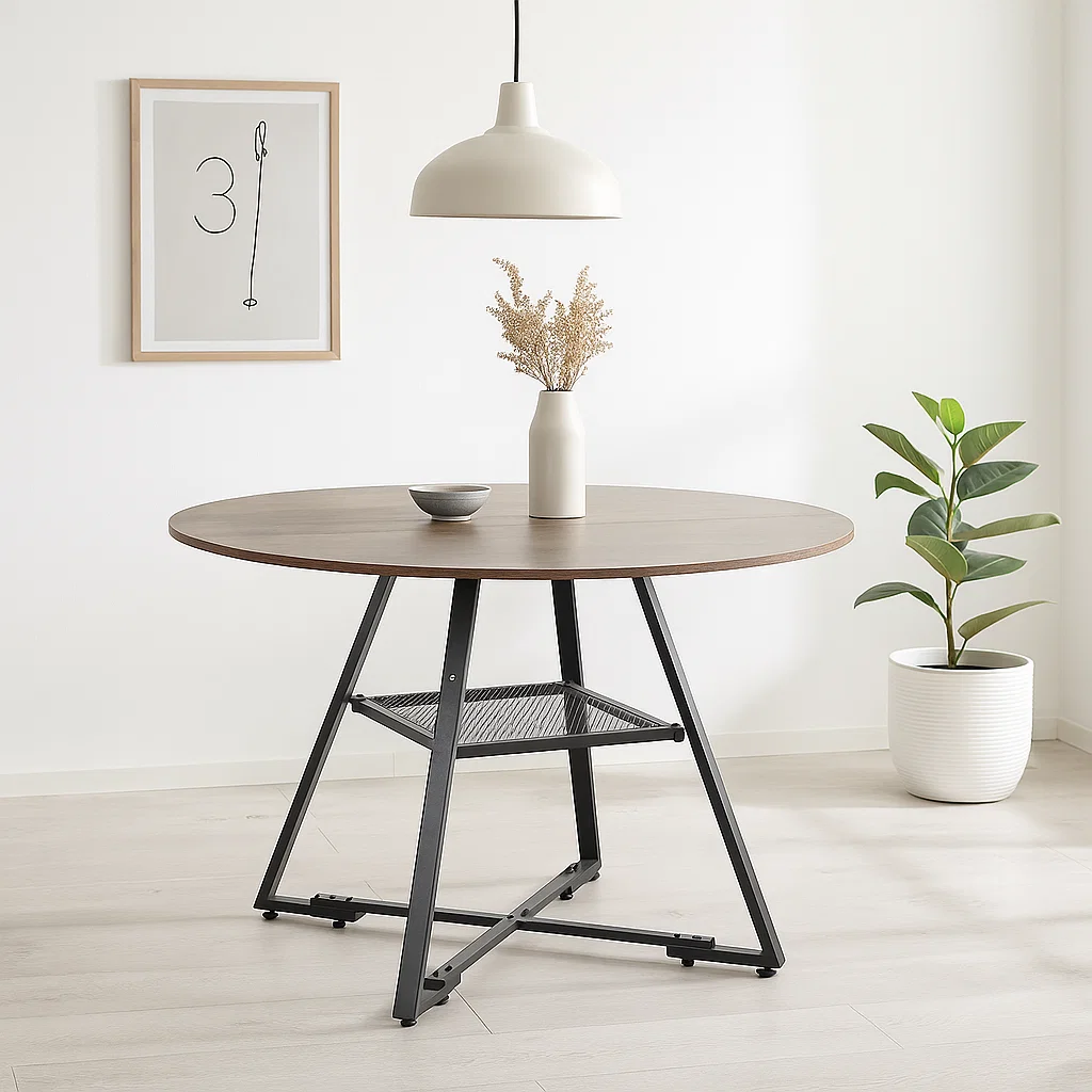 Mesa de Comedor Redonda Estilo Industrial Törn