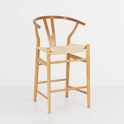 Taburete Wishbone Madera Natural