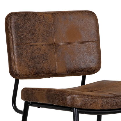 Taburete Alto Bronx Café Vintage con Patas Metálicas Negras