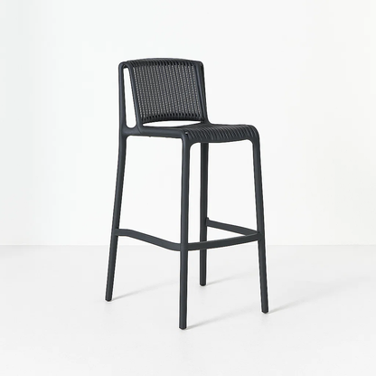 Taburete Alto Capri Polipropileno - Negro