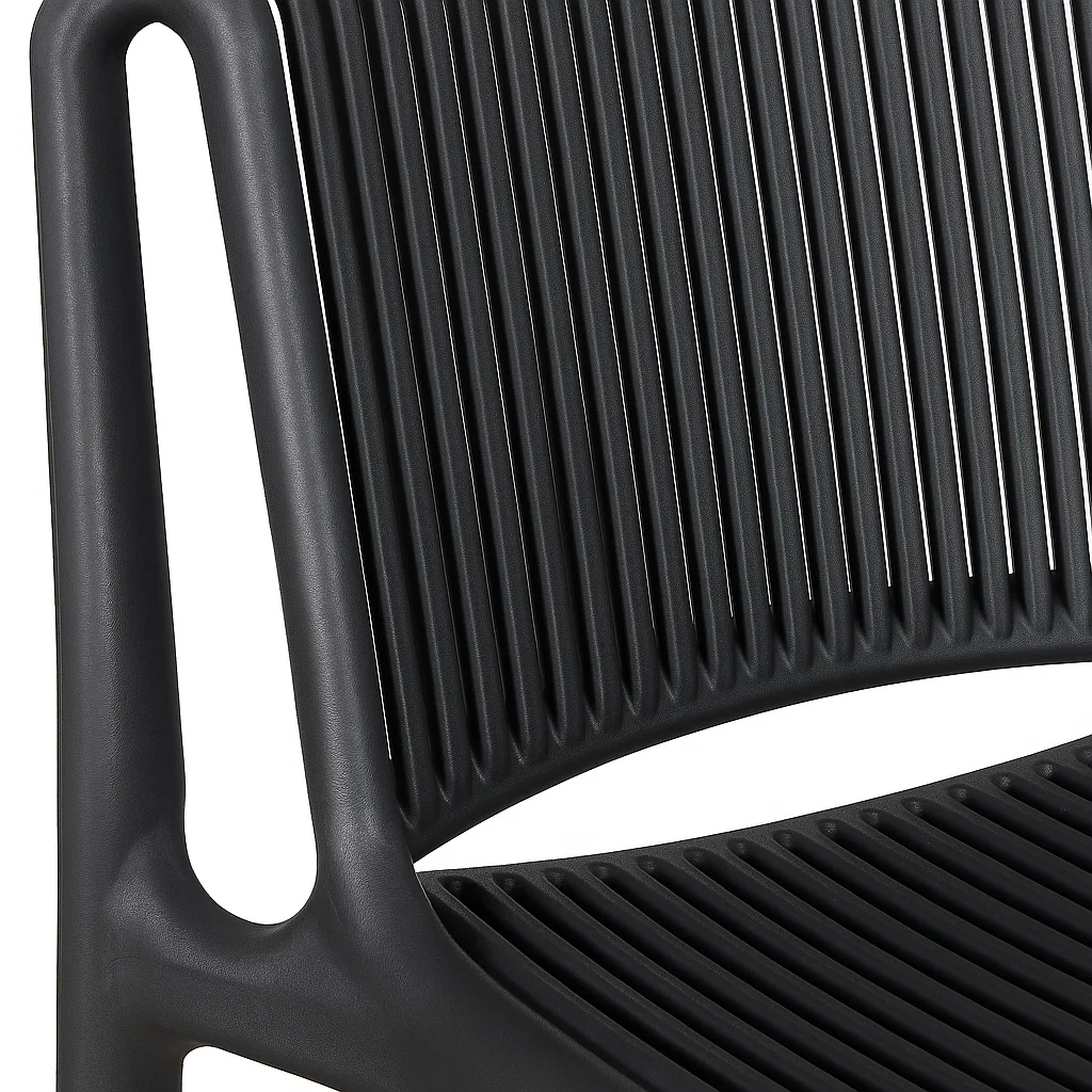 Taburete Alto Capri Polipropileno - Negro