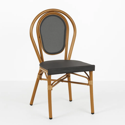Silla Provence Parisina Rattan - Gris Oscuro