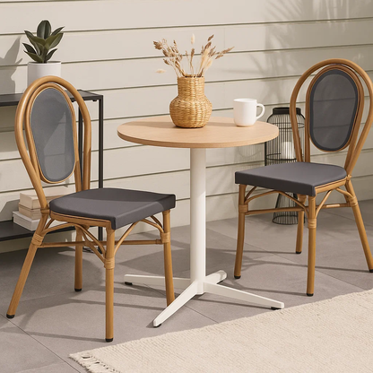 Silla Provence Parisina Rattan - Gris Oscuro