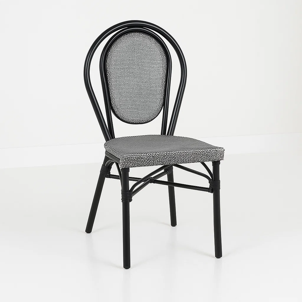 Silla Provence Parisina Rattan - Gris Claro