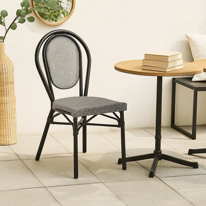 Silla Provence Parisina Rattan - Gris Claro
