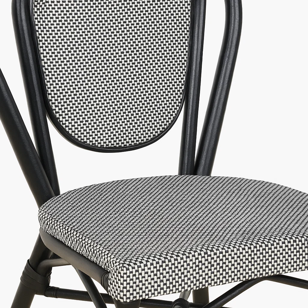 Silla Provence Parisina Rattan - Gris Claro
