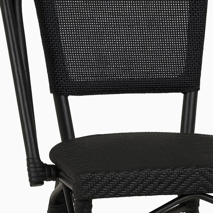 Silla Bistro Parisina Textileno - Negro