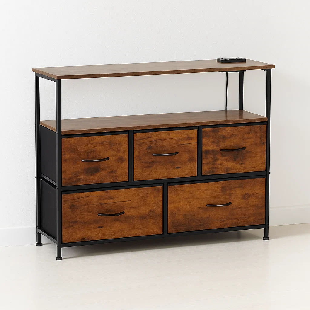 Mueble Organizador Metalik Estilo Industrial - Rústico