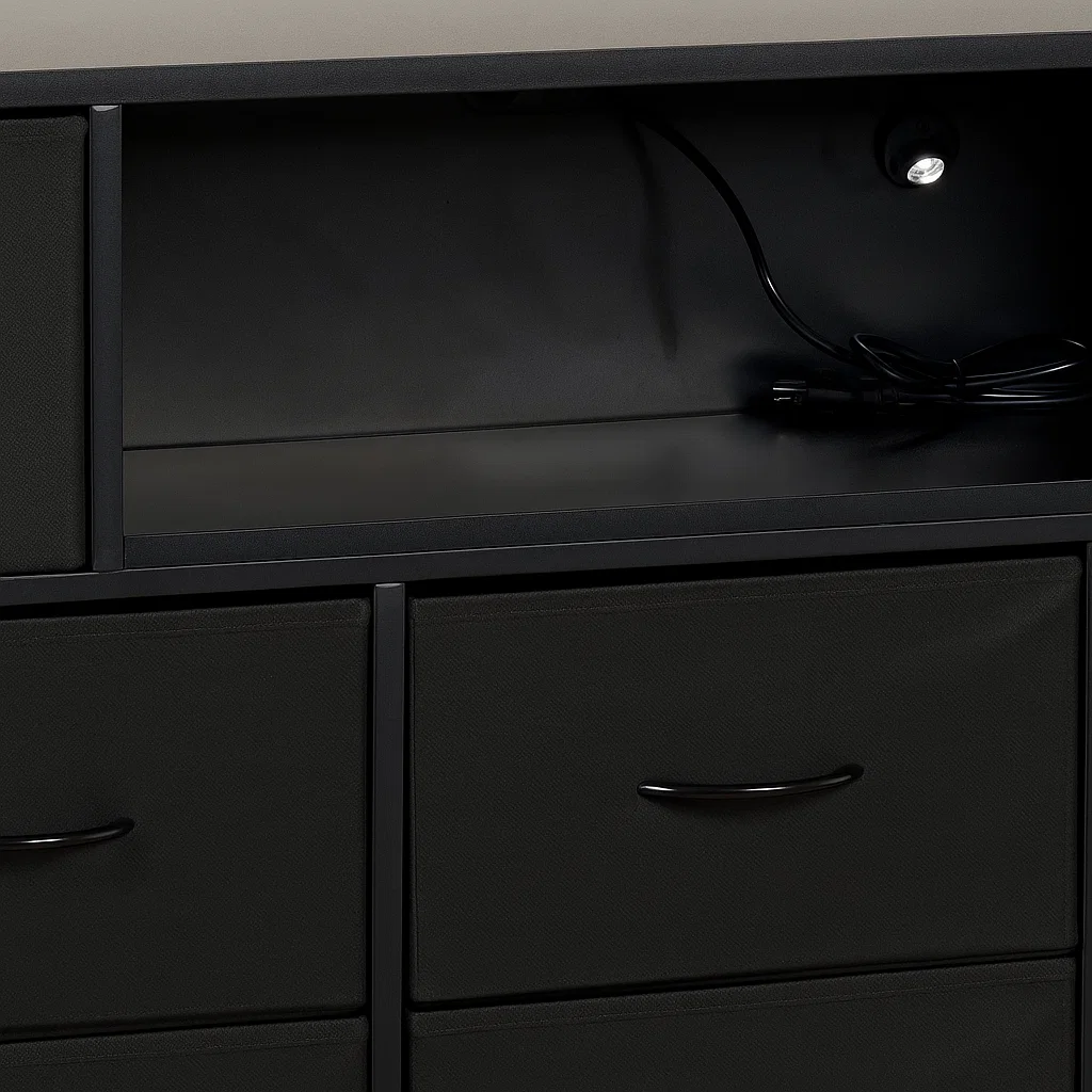 Mueble Organizador LED Xtreme Multimedia - Negro