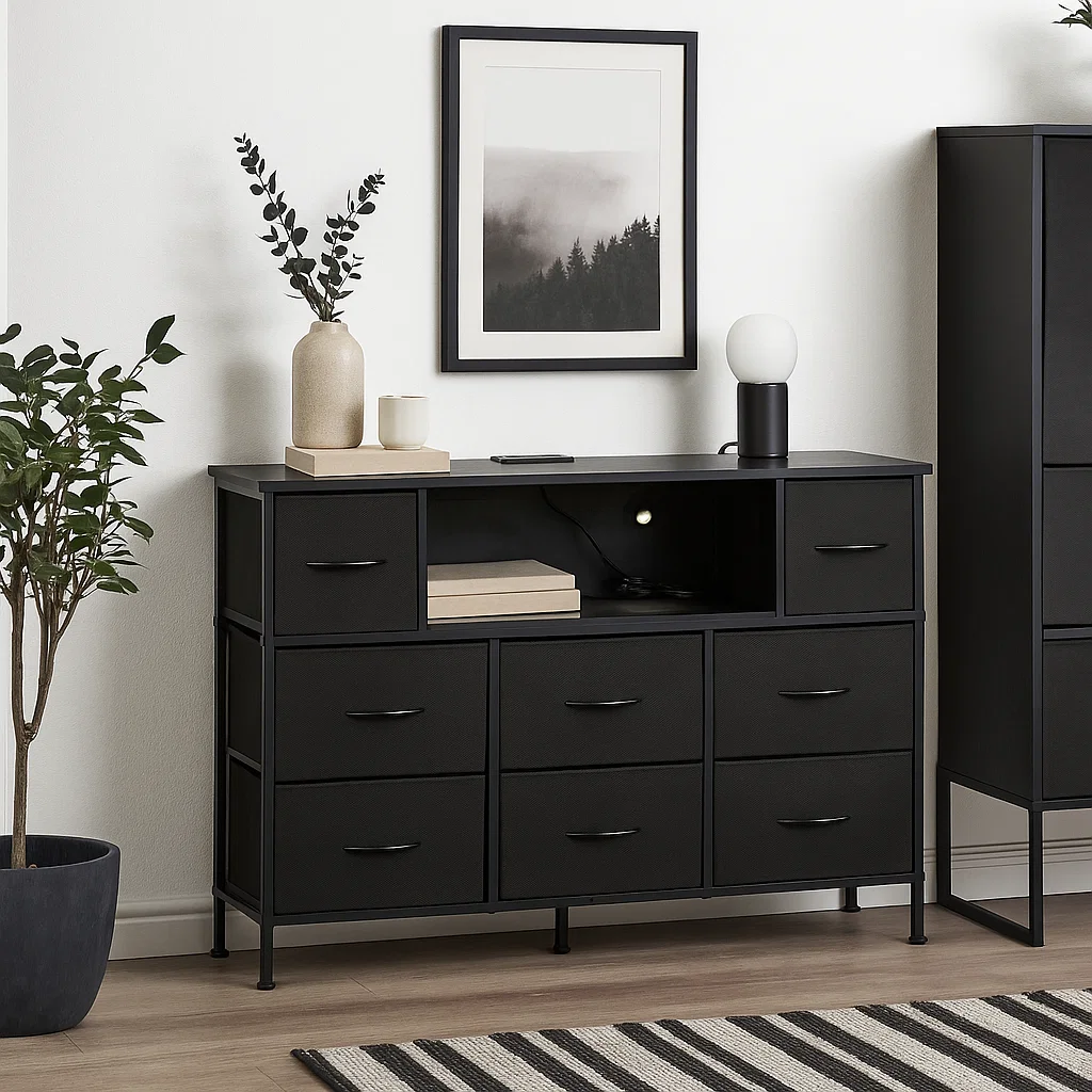 Mueble Organizador LED Xtreme Multimedia - Negro