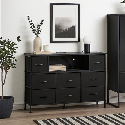 Mueble Organizador LED Xtreme Multimedia - Negro