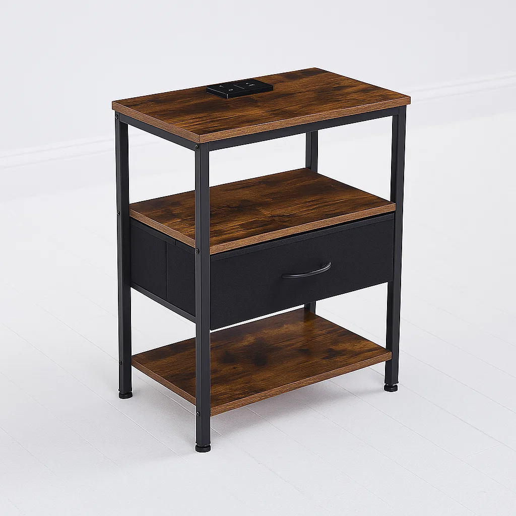Velador Estilo Indusctrial Blackwood