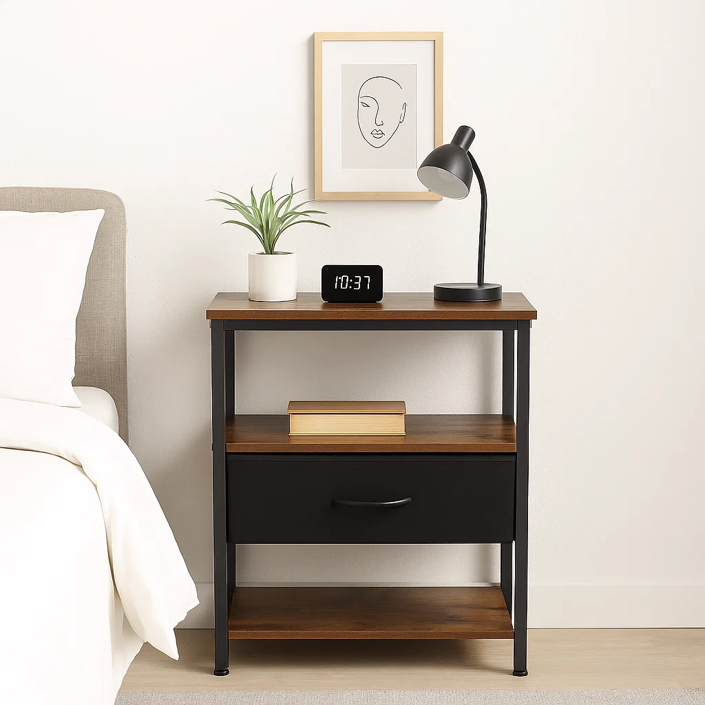 Velador Estilo Indusctrial Blackwood