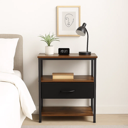 Velador Estilo Indusctrial Blackwood