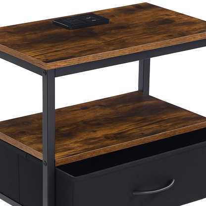 Velador Estilo Indusctrial Blackwood