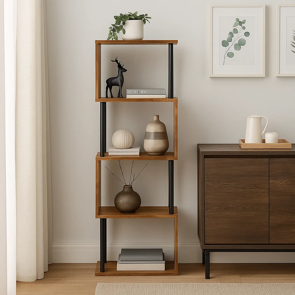 Estantería Decorativa 4 Niveles ZigZag Rack