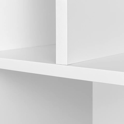 Estantería Moderna ZigZag de 6 Niveles - Blanco