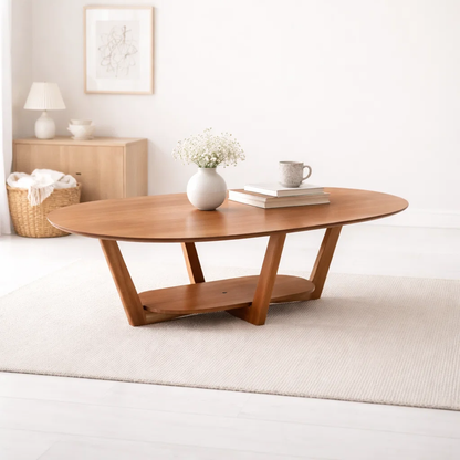 Mesa de Centro Ovalada Elegance Nature