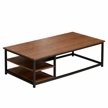 Mesa de centro Rectangular con Repisas Begoña