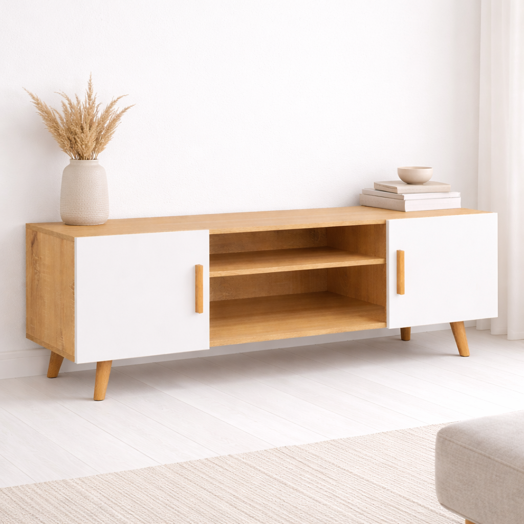Rack de Tv Milano con 2 Puertas y Estante