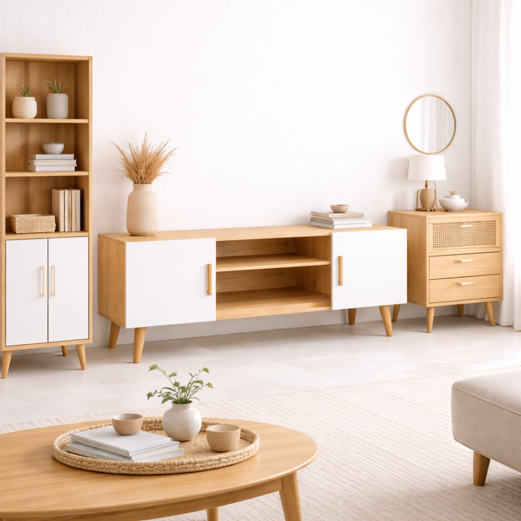 Rack de Tv Milano con 2 Puertas y Estante