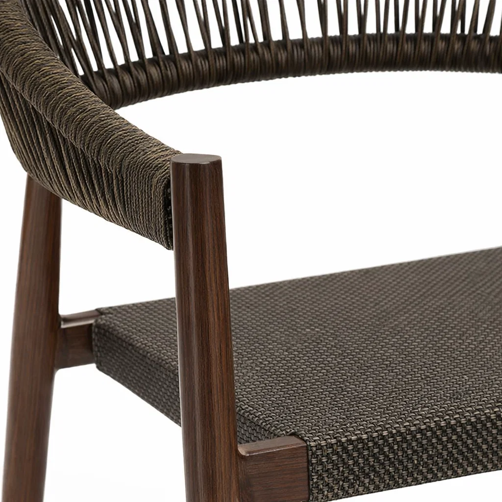 Silla de Terraza Douce de Aluminio y Ratán