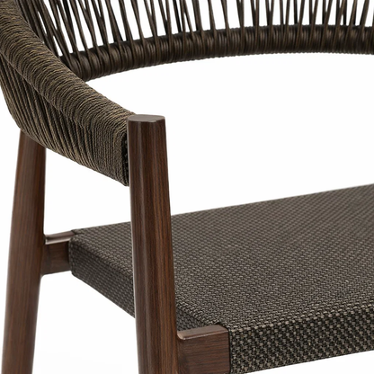 Silla de Terraza Douce de Aluminio y Ratán