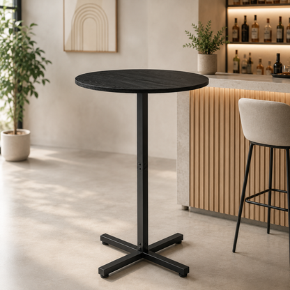 Mesa Alta para Bar cubierta Negra Tach D60