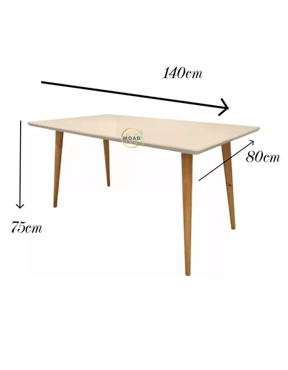 Mesa Rectangular Cuarzo (Piedra Sinterizada) 140cm