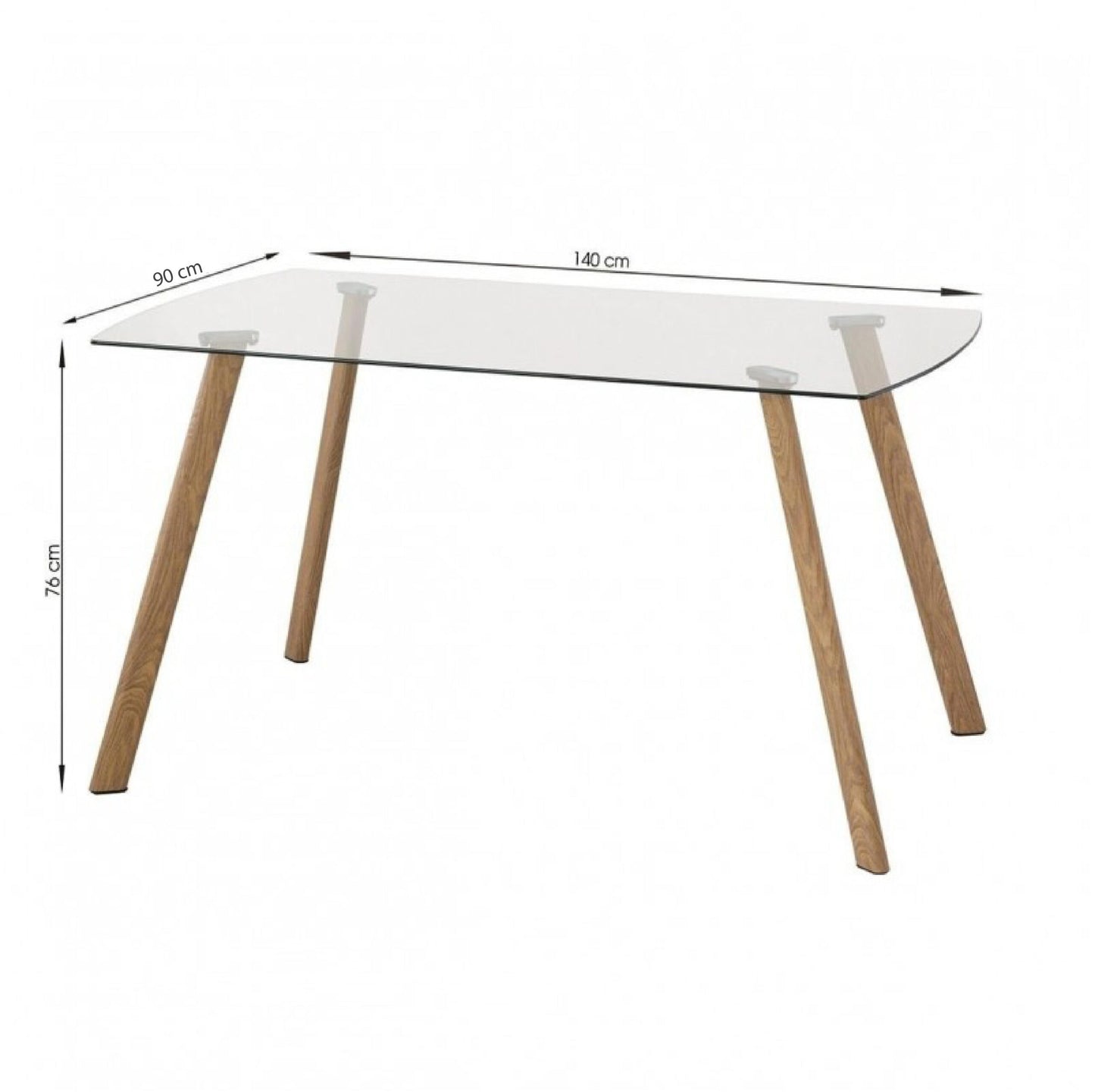 Mesa minimalista Rectangular