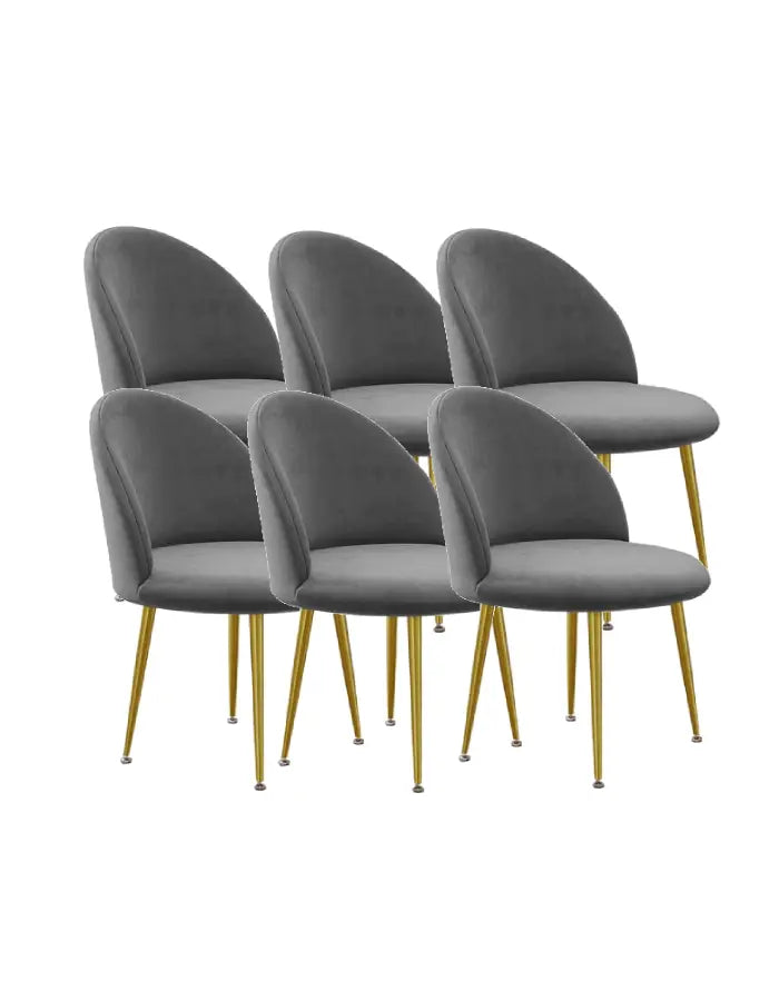 Sillas Terciopelo Gold Pack 6