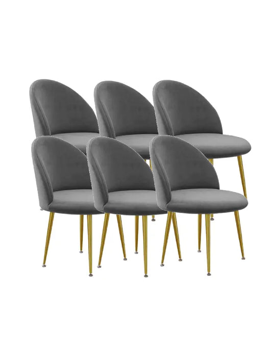 Sillas Terciopelo Gold Pack 6
