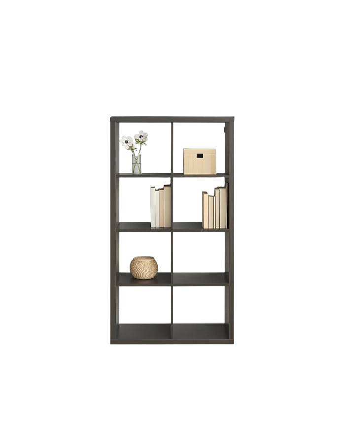 Estante Modular Zyno con 8 Compartimentos - Negro