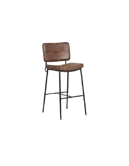 Taburete Alto Bronx Café Vintage con Patas Metálicas Negras