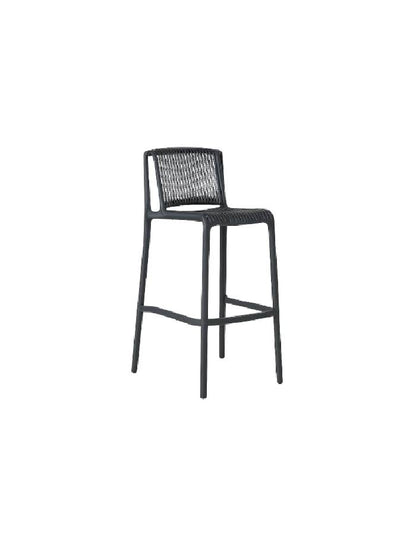 Taburete Alto Capri Polipropileno - Negro