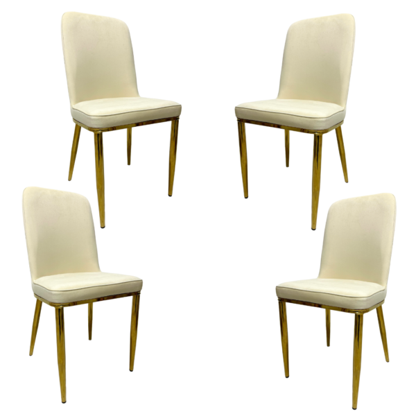 Pack x4 Silla Eleganc Gold