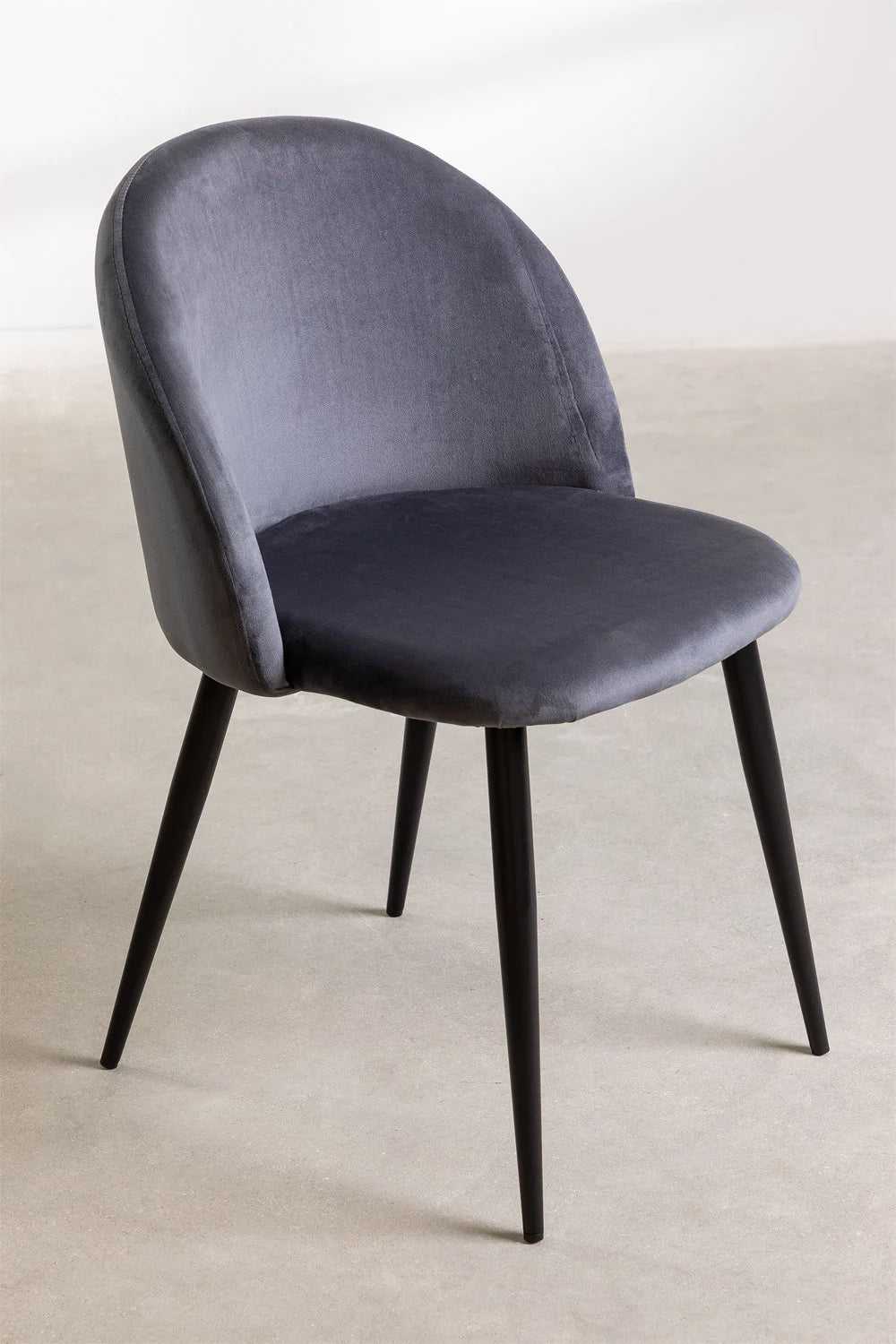Silla Terciopelo Black