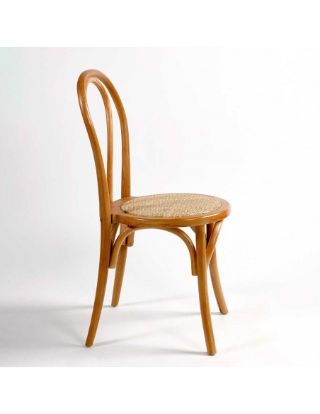Silla Amelia Rattan - Madera Natural