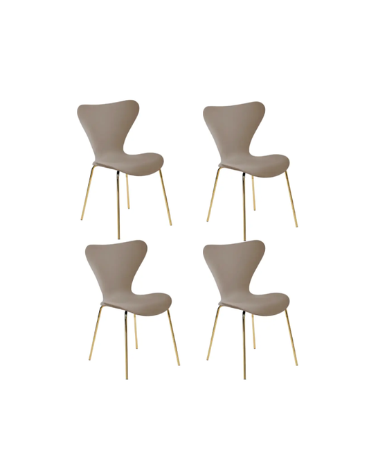 X4 Pack Silla de Comedor Velvet Sicodelia