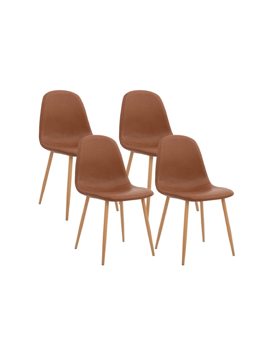 x4 Pack Sillas Paris EcoCuero