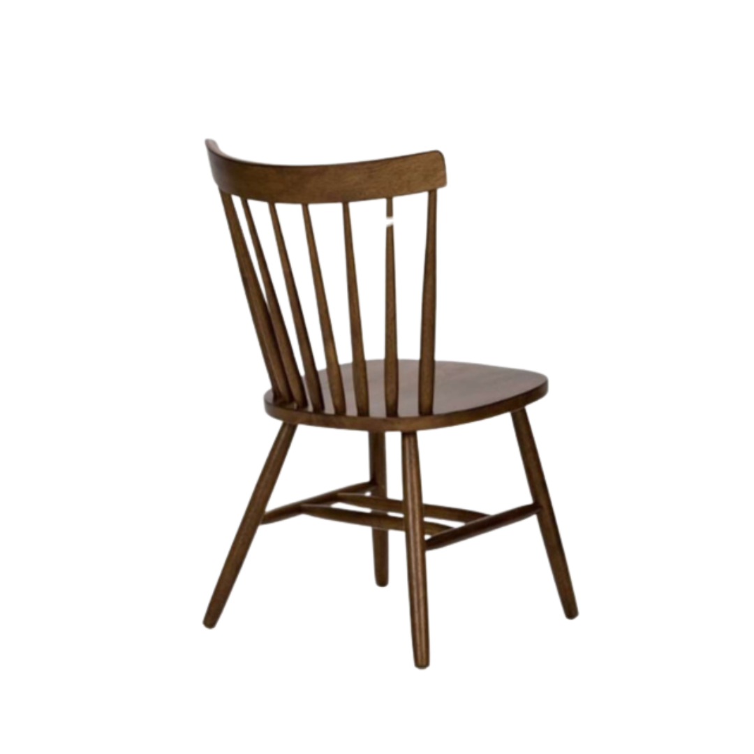 Pack 4 Sillas Windsor Madera Blanco / Chocolate